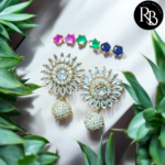 Premium Quality AD 4 Colours Changeable Earring